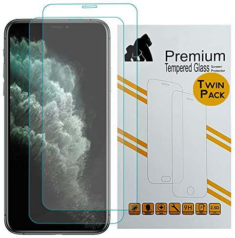 Gorilla Tech Premium Tempered Glass Screen Protector for Apple iPhone 8 Plus iPhone 7 Plus Twin Pack Shockproof