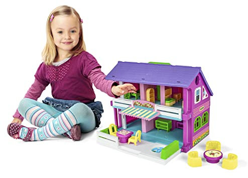 Wader 25400 - Spielhaus für Mädchen mit Zubehör