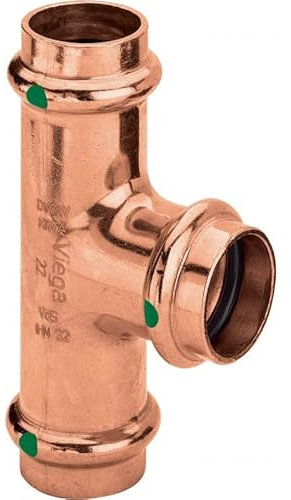 Viega T-Stück Profipress 2418 Kupfer, SC-Contur 22 x 22 x 18 mm, 315030 - 5 Stück