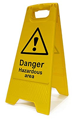 Danger Hazardous Area Heavy Duty A-Board - Health & Safety Sign Notice