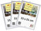 3-B Bilderrahmen ALU FOTO - 3-Pack - 15x21 cm (A5) - silber matt - Alurahmen, Fotorahmen mit Polyesterglas. Sparpaket!