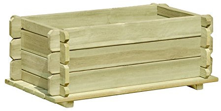 Gartenpirat Pflanzkasten 80x45x32 cm aus Holz mit Stecksystem Blumenkasten