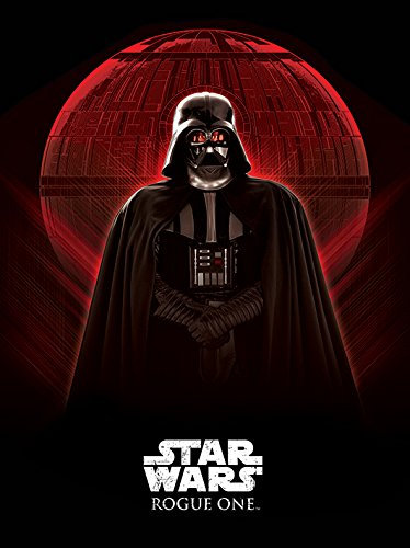 Star Wars Rogue One Darth Vader & Death Star, 60 x 80 cm, Leinwanddruck, Mehrfarbig