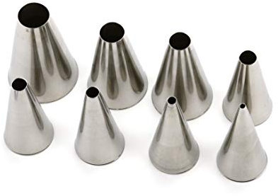 Pati-Versand 11262 Set de 8 Douilles Rondes Métal Argent 6 x 2 x 2 cm