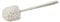 Plain White Plastic Toilet Brush, Fits All Holders