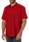 Red Kap Travail Industrielle, Manches Courtes Chemise Longue à Bouton d'utilité Professionnelle, Rouge, 4XL Homme