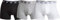 CR7 CRISTIANO RONALDO Herren Enganliegende Boxershorts (3er-Pack), Mehrfarbig (Schwarz/Grau/Weiß), S