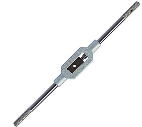 Ruko Die-Cast Zinc Housing Adjustable Tap Wrench, DIN 1814, Bright Finish, M 4 - M 12 Nominal Thread Size, Size 2, 265.0 mm Length, R241102