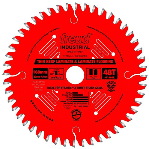 Freud LU96R006M20: 160mm x 48T mm Thin Kerf Double Sided Laminate/Melamine