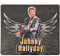 Tapis de souris Johnny Hallyday Rouge, Noir, Blanc Tissu fin et souple 2 millimètres Rectangulaire Design unique pour Jeu