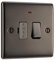 BG Electrical Switched Fused Connection Unit with a Power Indicator, Black Nickel, 13 Amp