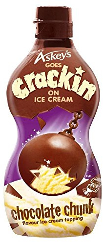 Askeys Chocolate Chunk Crackin'! Flavour Ice Cream Topping (225g) - Pack of 6