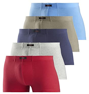 H.I.S Boxer, H.I.S (5 Stück), tolle Basics, perfekter Sitz durch elastische Baumwoll-Qualität bunt Retro Pants in in enger Passform