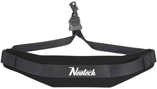 Neotech Saxophone Swivel Hook Neck Strap Soft Sax Padded for Alto Tenor Baritone Soprano - (Small, Black) - Made in USA