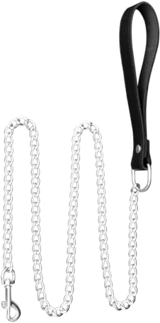 XXdreamSToys Kettenleine mit Lederhandlauf
