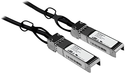 StarTech.com Cisco SFP-H10GB-CU1M Compatible 1m 10G SFP+ to SFP+ Direct Attach Cable Twinax - 10GbE SFP+ Copper DAC 10Gbps Low Power Passive Transceiver Module DAC Firepower ASR920 (SFPCMM1M)
