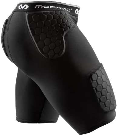McDavid Hex Basketball-Hose Thudd, Black, XL, Schwarz (Black/737)