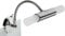 Trango Modern 2-flammig LED Spiegelleuchte 2162-028B *FLEXI* Spiegel Clip-Leuchte mit schwenkbar Flexarm in Chrom inkl. 2x G9 LED Leuchtmittel - 2x satiniertes Glas & ON/OFF Schalter – Spiegellampe