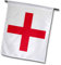 3dRose FL_158310_1 Flagge von England-Englisch-Englisch rotes St Georges Kreuz auf Weiß-Großbritannien Gartenflagge, 30,5 x 45,7 cm