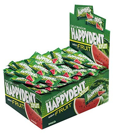 Happydent Sandía, Chicle Sin Azúcar - 200 unidades