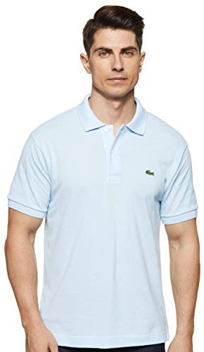 Lacoste Herren Polo-Shirt Kurzarm L1212, Männer Polo-Hemd,2 Knopf,Regular Fit,Blau,2
