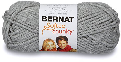 BERNAT SOFTEE CHUNKY -100G- GREY HEATHER