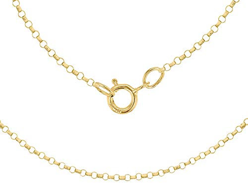 CARISSIMA Unisex-Halskette Rund Belcher 9 Karat 375 Gelbgold 20 zoll 1.14.1455