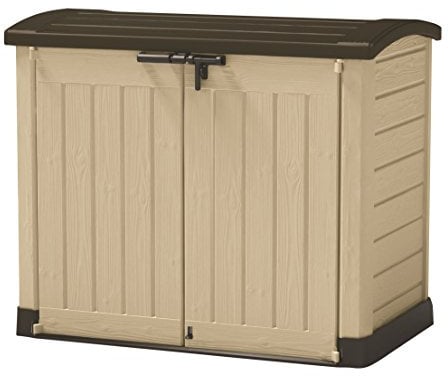 Keter M291820 Store It Arc 120 Boîte de rangement d'extérieur en résine
