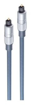 Shiverpeaks PROFESSIONAL Lichtwellenleiterkabel Toslink Kabel Optisches Audiokabel 6,0mm 1m