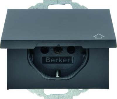 SCHUKOSteckd m Klappdeckel BERKER 47477106