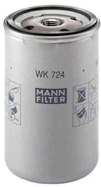 MANN-FILTER WK 724 Fuel Filter - for Trucks + Buses | For Trucks & Buses, Fuel System Protection, Injector Protection, Clean Fuel Supply, True OE Engineering