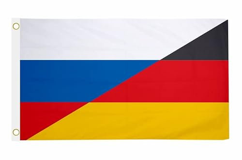 U24 Fahne Flagge Russland-Deutschland Freundschaftsflagge 90 x 150 cm