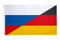 U24 Fahne Flagge Russland-Deutschland Freundschaftsflagge 90 x 150 cm