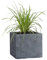 Pflanzwerk® Pot de Fleur Cube Jardinière Lava Anthracite 45x55x55cm *Résistant au Gel* *Protection UV* *Qualité européenne*