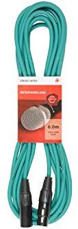 Premium XLR Male - XLR Female Cable | Microphone Cable | Green - 6.0M