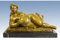 Liegende Frau mit Äpfeln - Fernando Botero - signiert - Akt Skulptur - Wohndeko - Künstler Figur in Bronze - Bronzefigur