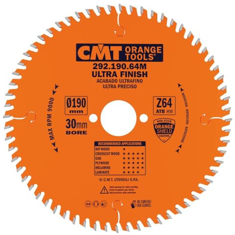 CMT Orange Tools 292,190,64 m scie circulaire 190 x 30 x 2,6 z 64 atb 15 degrés