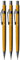 Pentel 0.9mm (P209) gelb P200 AUTOMATIC MECHANISCH Entwurf Stift nachfüllbar Kabel Radierer p209-g (3er Pack)