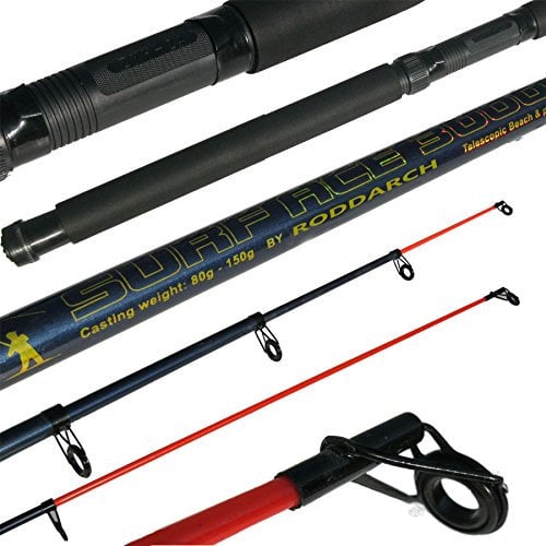 Roddarch 10' Telescopic Sea Fishing Rod Beachcaster Pier Fishing Rod Travel Sea Rod