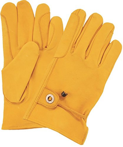 Fuente Reithandschuhe Leder Damen Herren, Sporthandschuhe, Lederhandschuhe Herren Damen Nappa echtleder mit Futter, Fahrerhandschuhe Leder- Leder Handschuhe gefüttert Herren Damen, Schwarz, Braun, Gelb XS-2XL (S, Gelb)