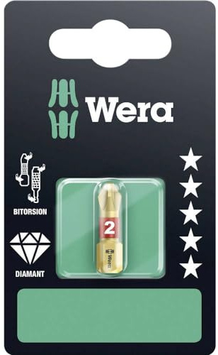 Wera 851/1 BDC Bits SB, PH2, PH 2 x 25 mm, Wera 05073333001