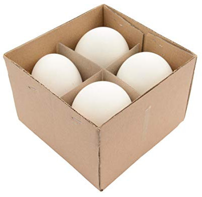 Gänseeier weiß 4 Stück/Box