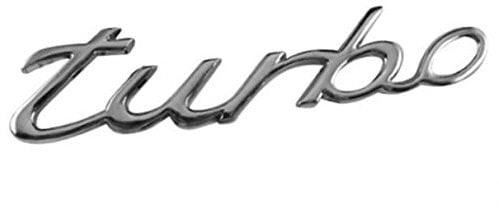 GreLux 3D PKW Turbo Chrom Emblem Schriftzug Aufkleber