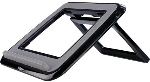 Fellowes I-Spire Series Portable Height Adjustable Laptop Stand for Desk - Black