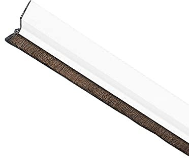 Amig 2055 - Boudin modèle 2 | Boudin adhésif à superposer | Brosse à cheveux | Feuille plastique entre le balai | 1 m | Blanc | Aluminium