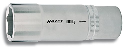 HAZET Steckschlüsseleinsatz 900LG-16, 1/2 Zoll (12,5 mm) Vierkant, SW 16 mm | 1/2 Zoll (12,5 mm) Vierkant hohl, Antrieb 1/2 Zoll (12,5 mm) Vierkant hohl, Abtrieb Außen-Tractionsprofil Sechskant, SW 16 mm