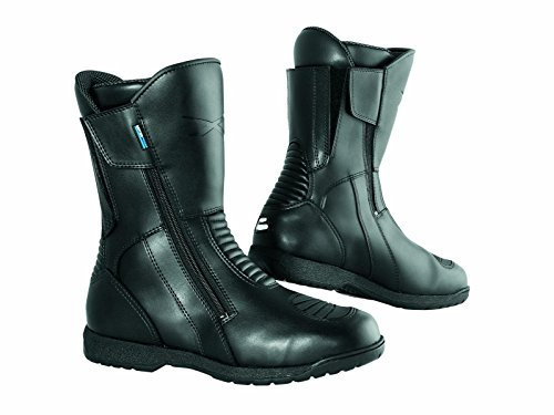 Stivali Stivaletto Moto Impermeabile Pelle Gran Turismo Touring Sport Nero 42