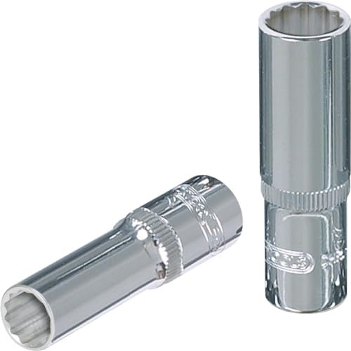 KS Tools 918.1598 1/4 Llave de vaso de 12 cantos CHROMEplus, larga, 10 mm
