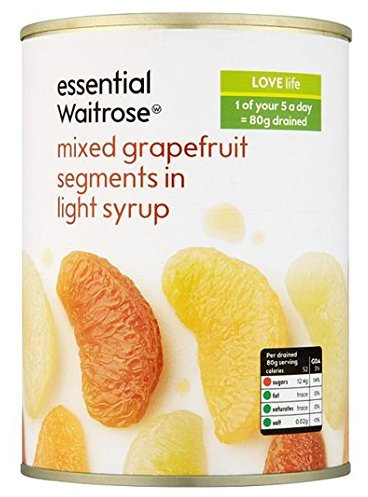 Essential Waitrose Segments de pamplemousse dans sirop 540 g