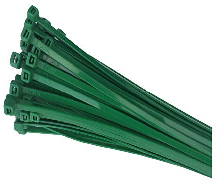 100 x Green Nylon Cable Ties 200 x 4.8mm / Extra Strong Zip Tie Wraps